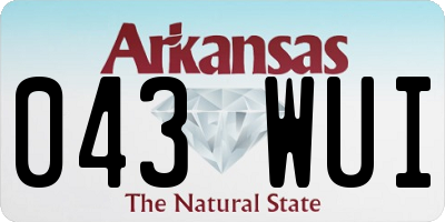 AR license plate 043WUI
