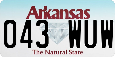 AR license plate 043WUW