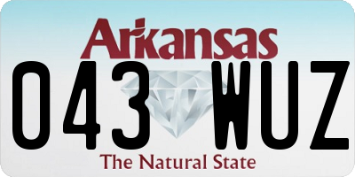 AR license plate 043WUZ