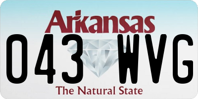 AR license plate 043WVG