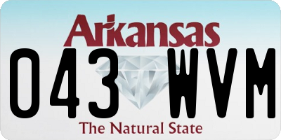 AR license plate 043WVM