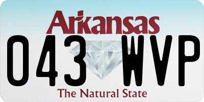 AR license plate 043WVP