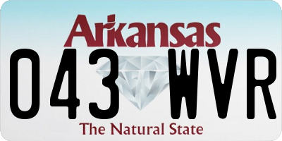 AR license plate 043WVR