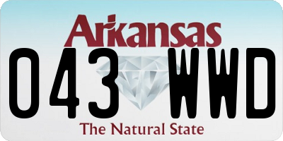 AR license plate 043WWD