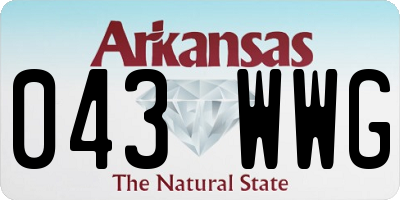 AR license plate 043WWG