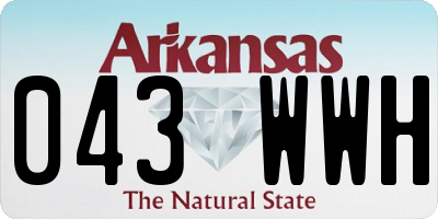 AR license plate 043WWH