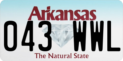 AR license plate 043WWL