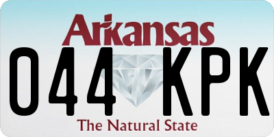 AR license plate 044KPK