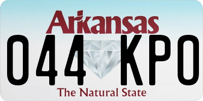 AR license plate 044KPO