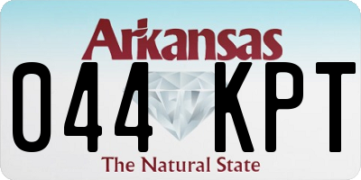 AR license plate 044KPT