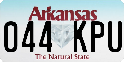 AR license plate 044KPU