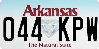 AR license plate 044KPW