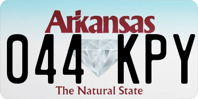 AR license plate 044KPY