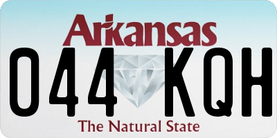 AR license plate 044KQH