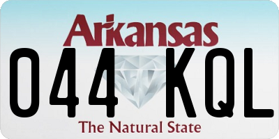 AR license plate 044KQL