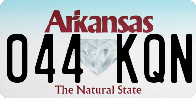 AR license plate 044KQN