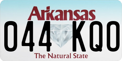 AR license plate 044KQO
