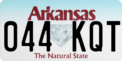 AR license plate 044KQT