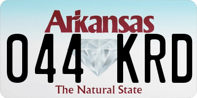 AR license plate 044KRD