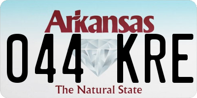 AR license plate 044KRE