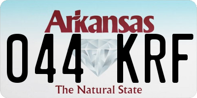 AR license plate 044KRF