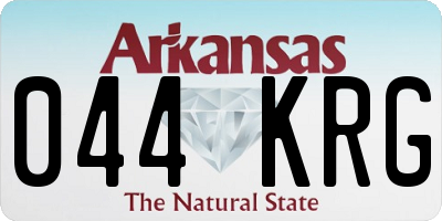AR license plate 044KRG