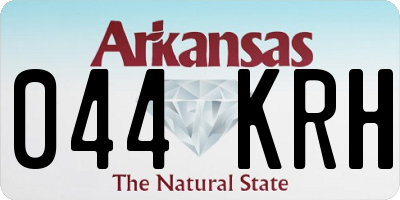 AR license plate 044KRH