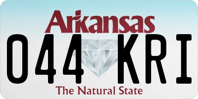 AR license plate 044KRI