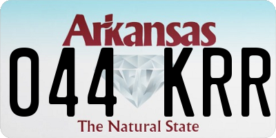 AR license plate 044KRR