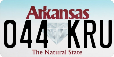 AR license plate 044KRU
