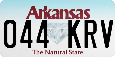 AR license plate 044KRV