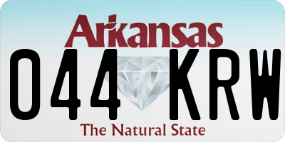 AR license plate 044KRW