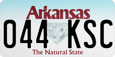 AR license plate 044KSC