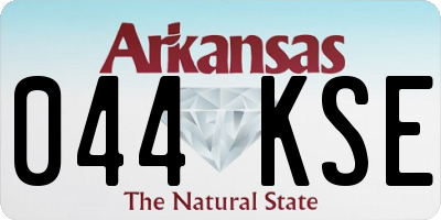 AR license plate 044KSE