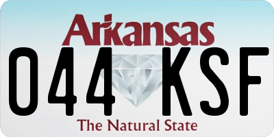 AR license plate 044KSF