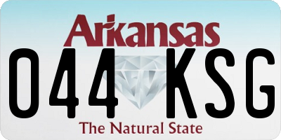 AR license plate 044KSG