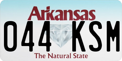 AR license plate 044KSM