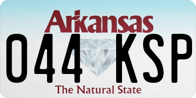 AR license plate 044KSP