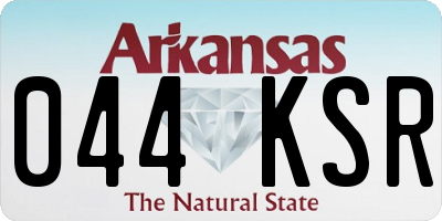 AR license plate 044KSR