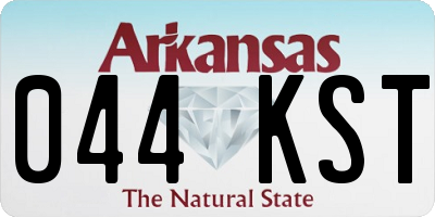 AR license plate 044KST