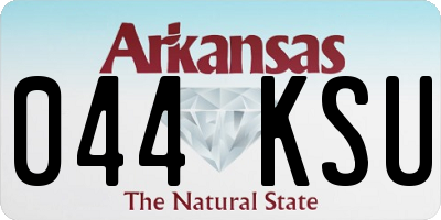 AR license plate 044KSU
