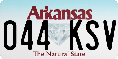 AR license plate 044KSV