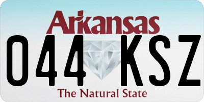 AR license plate 044KSZ