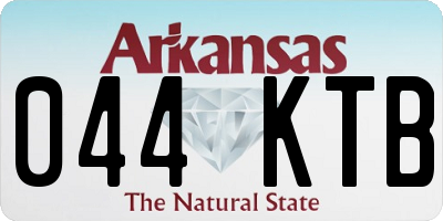 AR license plate 044KTB