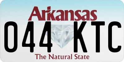 AR license plate 044KTC