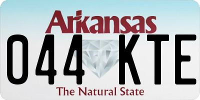 AR license plate 044KTE