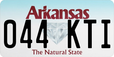 AR license plate 044KTI