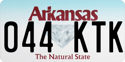 AR license plate 044KTK