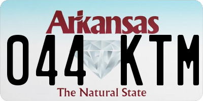 AR license plate 044KTM