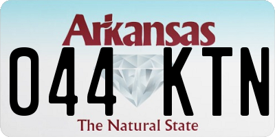 AR license plate 044KTN